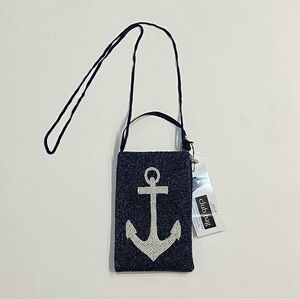 NWT Bamboo Trading Company Cell Phone or Club Bag, Anchor Design
